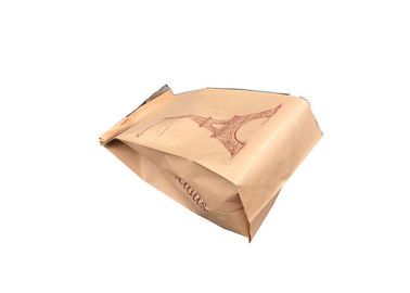 Kraft Eco Friendly Food Packaging Bags With Front Window CE Certification